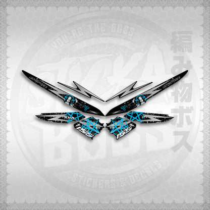 STICKER DECALS for AEROX 155 V1 MALAYSIAN (AV1STLASA) By STICKABOSS (SOFIE LAMINATED WATERPROOF)