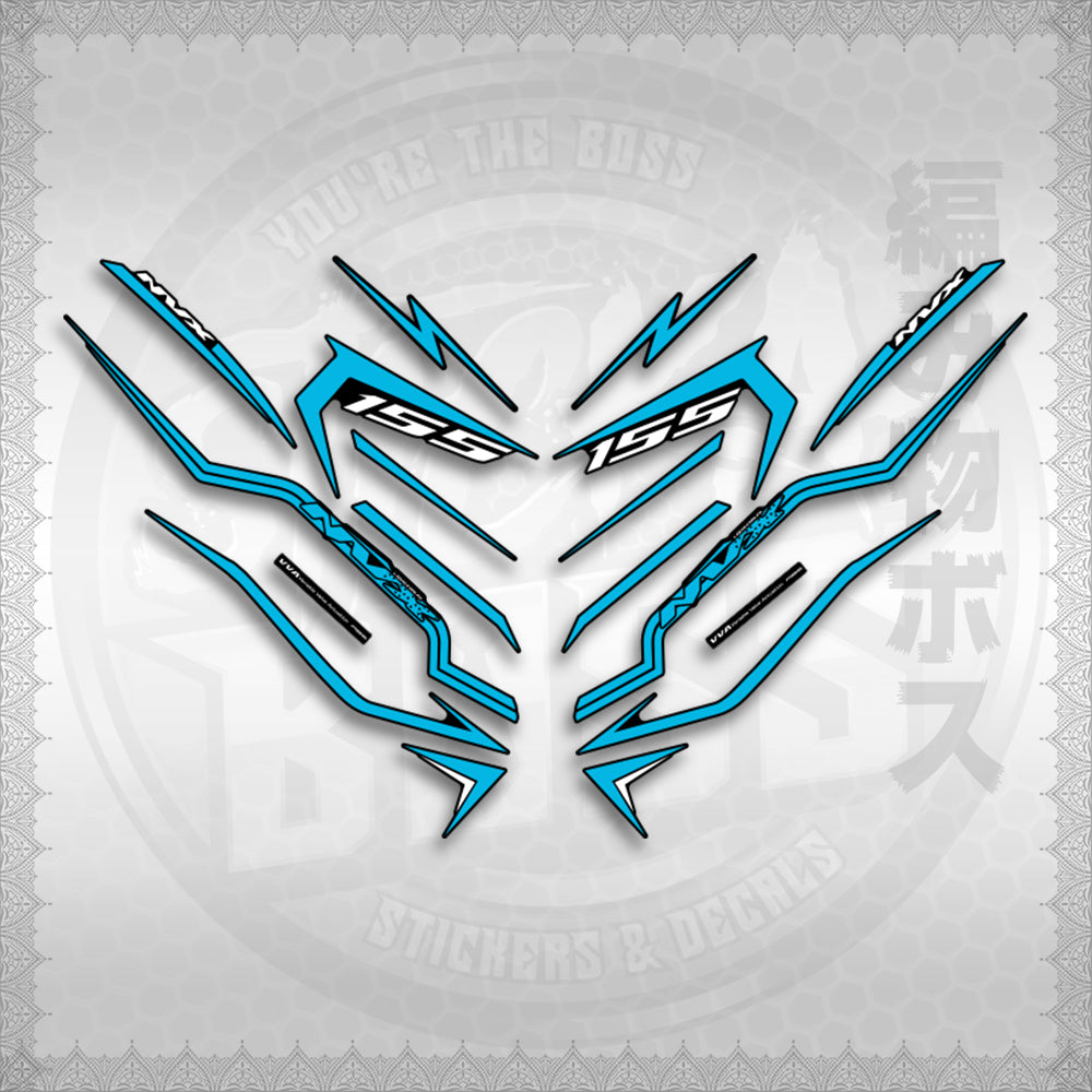 STICKER DECALS for AEROX V3 ALPHA TURBO INDO (AV3STTIRA) By STICKABOSS (SOFIE LAMINATED WATERPROOF)