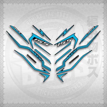 STICKER DECALS for AEROX V3 ALPHA TURBO INDO (AV3STTIRA) By STICKABOSS (SOFIE LAMINATED WATERPROOF)