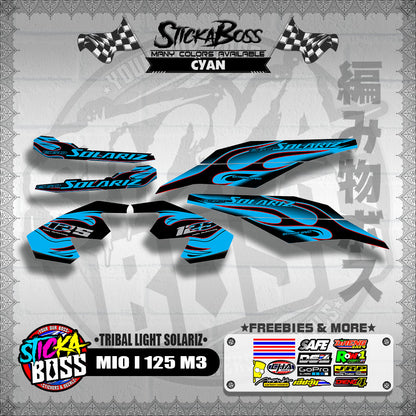 MIO I 125 M3 DECALS ( TRIBAL LIGHT SOLARIZ )【WITH FREEBIES】