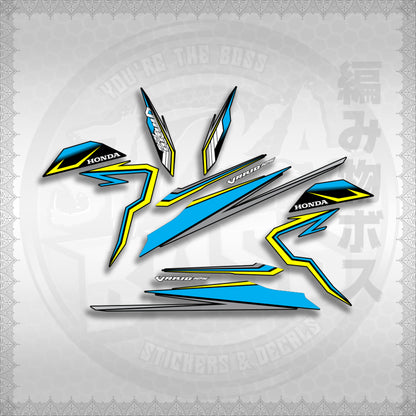 CLICK 125 V3 VARIO VR182114 DESIGN STICKER DECALS By STICKABOSS (SOFIE LAMINATED WATERPROOF)