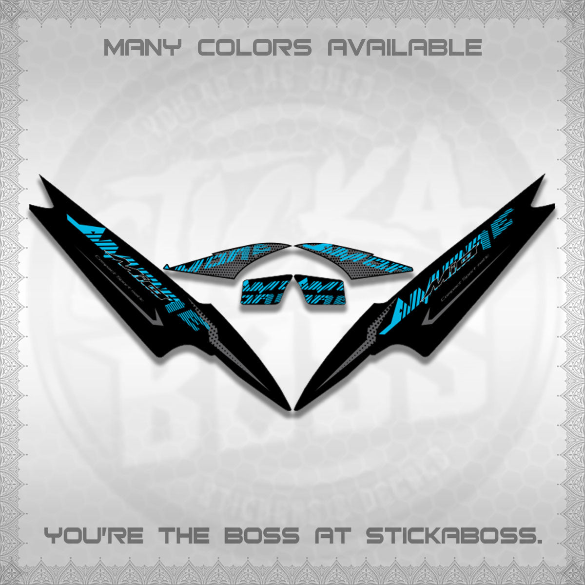 MIO SPORTY/SMILE  DECALS (2026 NEW AMORE DESIGN)STICKER DECALS By STICKABOSS