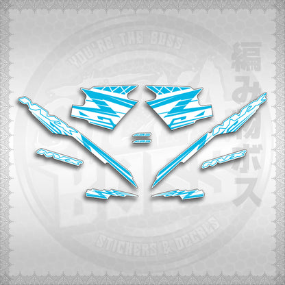 STICKER DECALS for AEROX V3 ALPHA TURBO INDO FOR WHITE (AV314ARV9SE) By STICKABOSS (SOFIE LAMINATED WATERPROOF)