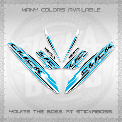 CLICK 125 V3 INDO FOR WHITE DECALS (2024 SV 13-A2 STYLE) STICKER KITS By STICKABOSS