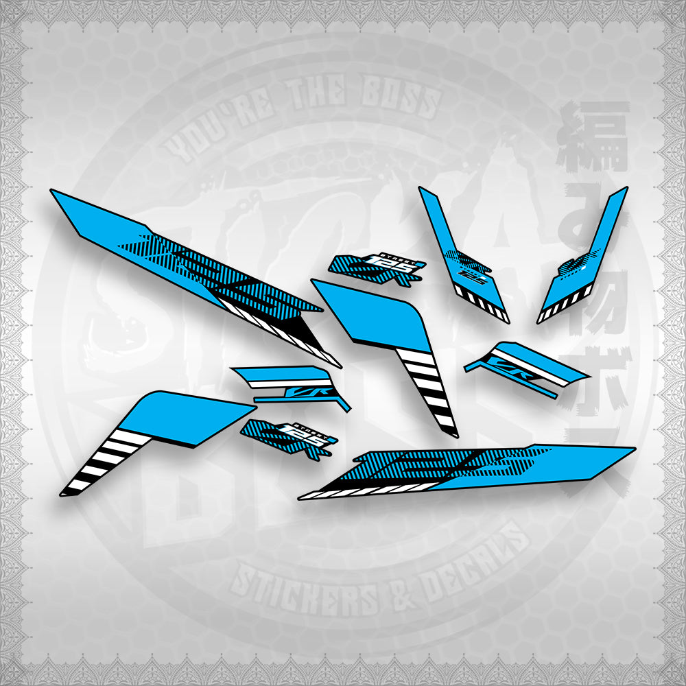 STICKER DECALS for CLICK 125 V3 (CV3VRSTDE) By STICKABOSS (SOFIE LAMINATED WATERPROOF)
