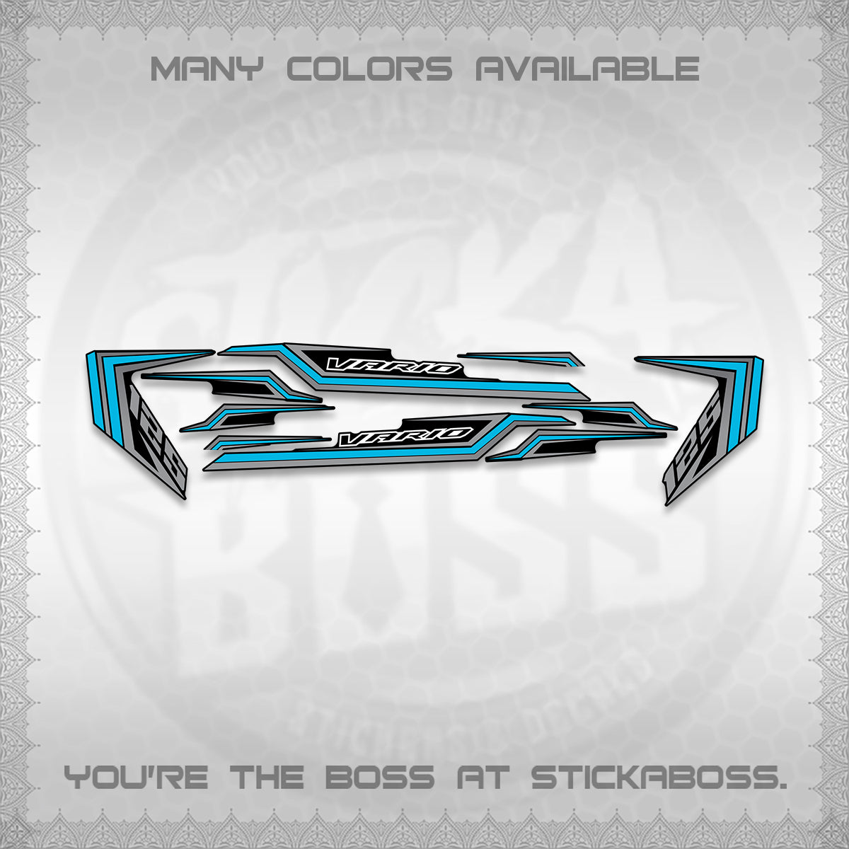 CLICK 125 V3 VARIO DECALS (2024 STRIPING MINIMALIST 002)STICKER DECALS By STICKABOSS (Copy)