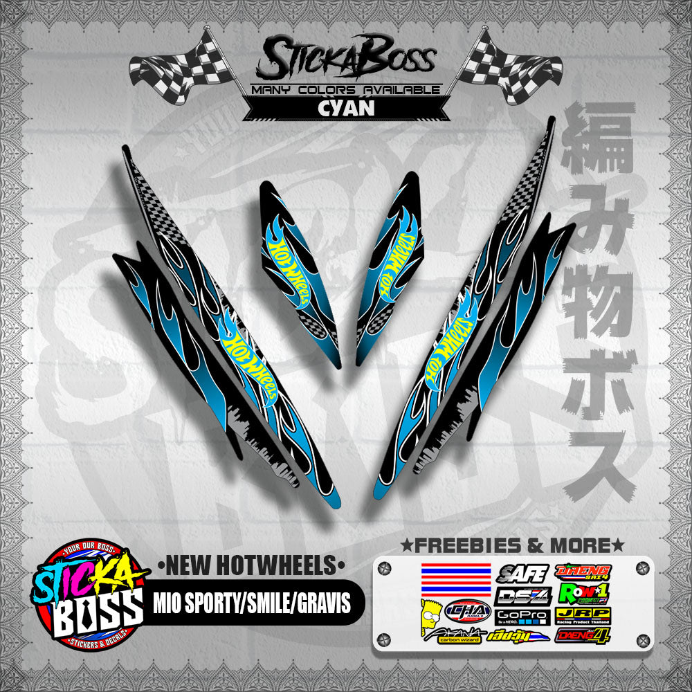 MIO SPORTY / SMILE / GRAVIS DECALS ( NEW HOTWHEELS )