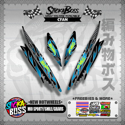 MIO SPORTY / SMILE / GRAVIS DECALS ( NEW HOTWHEELS )