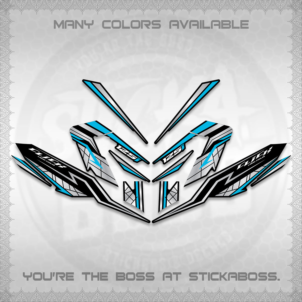 CLICK V4 INDO DECALS (2026 NEW LINE X STYLE) STICKER KITS By STICKABOSS