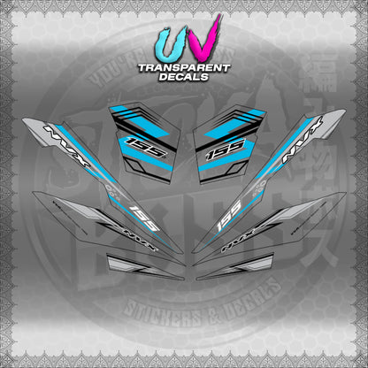 【PREMIUM UV PRINT】TRANSPARENT AEROX V3 ALPHA TURBO INDO (AV3NVRAST) 【WITH FREEBIES】