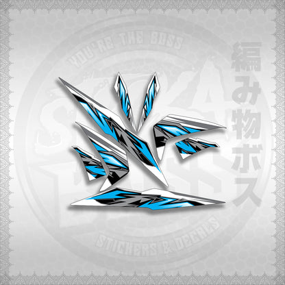 STICKER DECALS for BEAT 110 V2 (BV2INMAFOWHSTMODE) By STICKABOSS (SOFIE LAMINATED WATERPROOF)