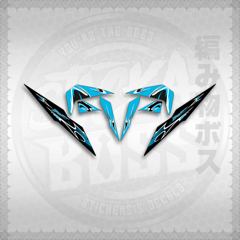 STICKER DECALS for BEAT FI V2 (BV225LENEMOHO) By STICKABOSS (SOFIE LAMINATED WATERPROOF)