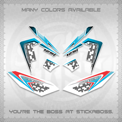 CLICK 125 V4 VIETNAM FOR WHITE DECALS (2026 TERBARU MOTIF DESIGN) STICKER KITS BY STICKABOSS