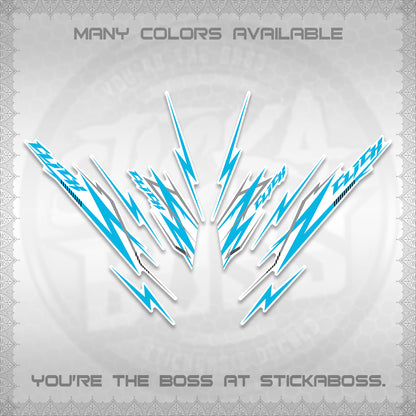 CLICK 125 V2 INDO FOR WHITE DECALS (2024 CL 00-A8 STYLE) STICKER KITS By STICKABOSS