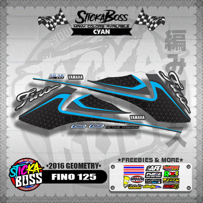FINO 125 DECALS ( 2016 GEOMETRY )【WITH FREEBIES】
