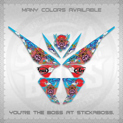 CLICK 125 V1 VARIO DECALS (2026 NEW SAMURAI MOTIF) STICKER KITS BY STICKABOSS