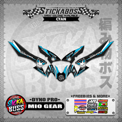 MIO GEAR STICKER DECALS ( DYNO PRO)【WITH FREEBIES】