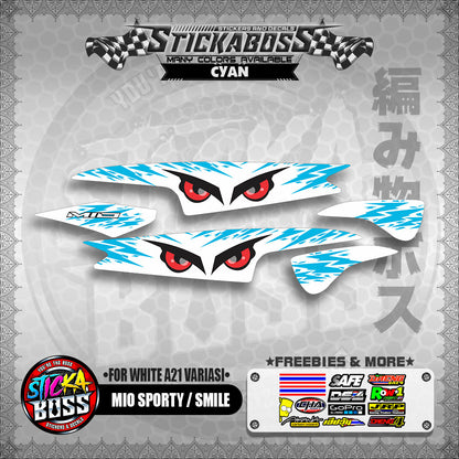 MIO SPORTY / SMILE INDO STICKER DECALS ( FOR WHITE A21 VARIASI)【WITH FREEBIES】