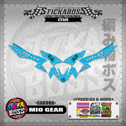MIO GEAR STICKER DECALS ( SAKURA )【WITH FREEBIES】