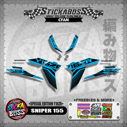 SNIPER 155 MALAYSIAN DECALS ( SPECIAL EDITION Y16ZR )【WITH FREEBIES】 MALAYSIA CONCEPT