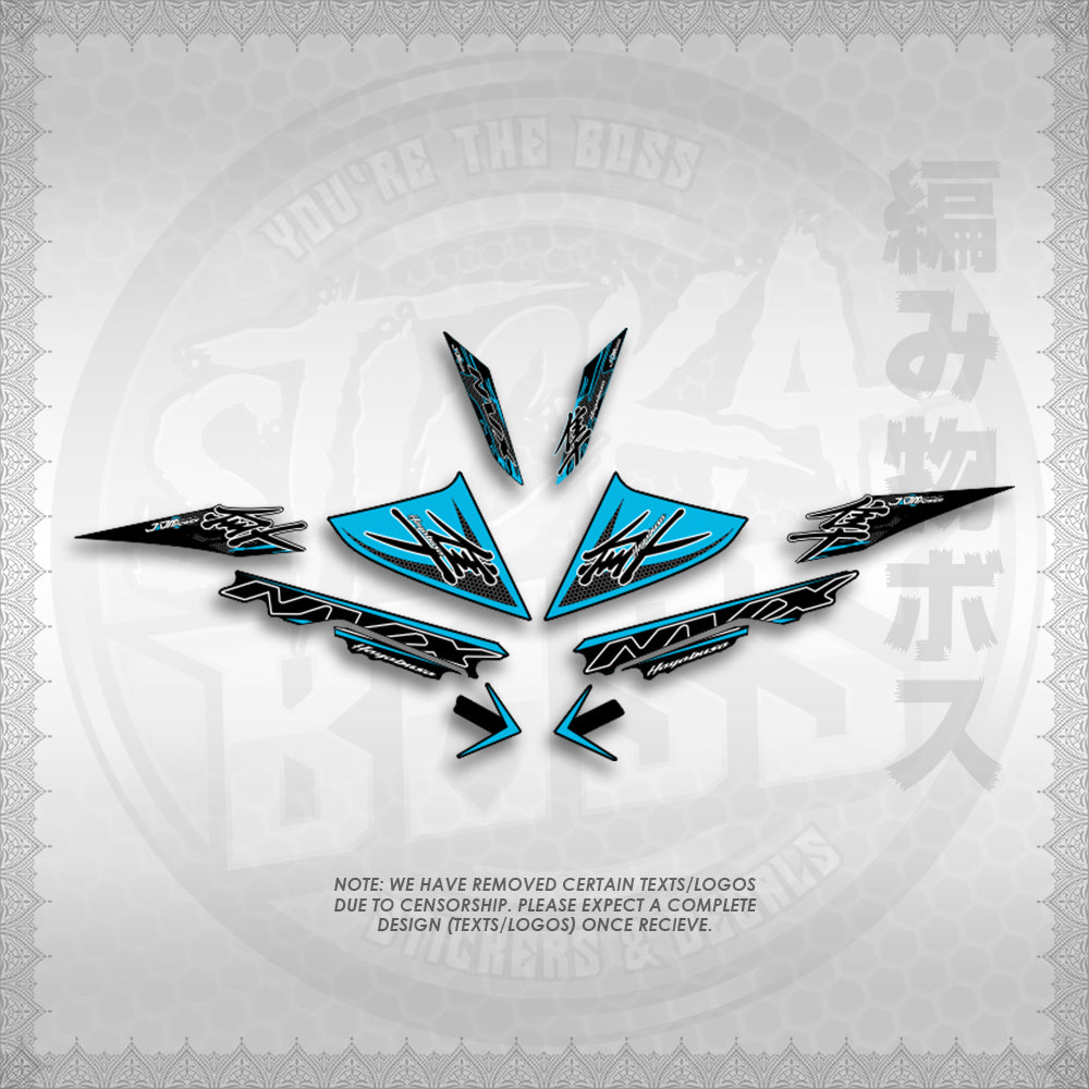 STICKER DECALS for AEROX V3 ALPHA TURBO (AV3HAHO) By STICKABOSS (SOFIE LAMINATED WATERPROOF)