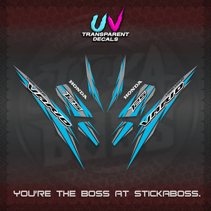 CLICK 125 V3 INDO UV TRANSPARENT DECALS (2024 SV 22-A1 STYLE) STICKER KITS By STICKABOSS