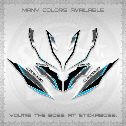 CLICK 125 V3 VARIO DECALS (2026 INDO HONEYCOMB DESIGN) STICKER DECALS By STICKABOSS (Copy)
