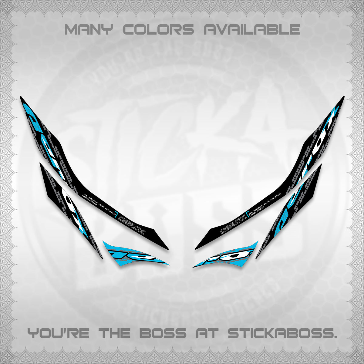 AEROX 155 V1 DECALS (NEW 2026 VORTEX) STICKER KITS BY STICKABOSS