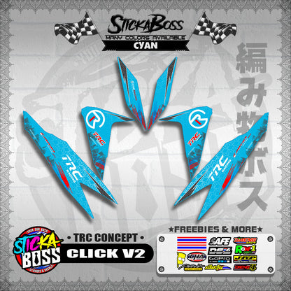CLICK V2 DECALS ( TRC CONCEPT )【WITH FREEBIES】