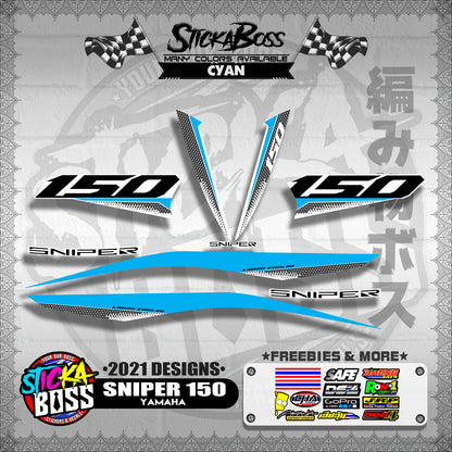 SNIPER 150 DECALS ( 2021 DESIGNS )【WITH FREEBIES】