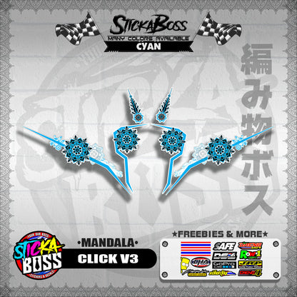CLICK V3 DECALS ( MANDALA )【WITH FREEBIES】