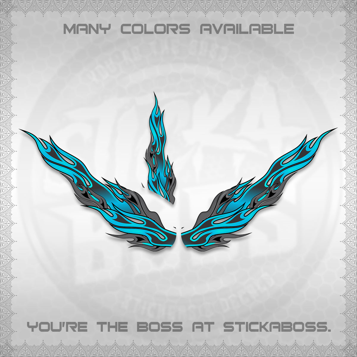 GIORNO 125 DECALS (2026 FIRE CUSTOM 003 DESIGN) STICKER DECALS BY STICKABOSS