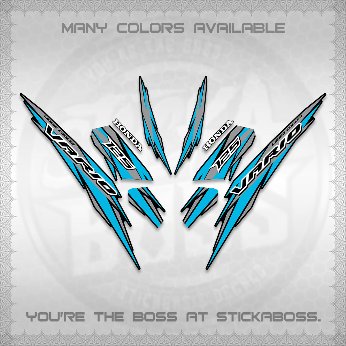 CLICK 125 V3 INDO DECALS (2024 SV 22-A1 STYLE) STICKER KITS By STICKABOSS