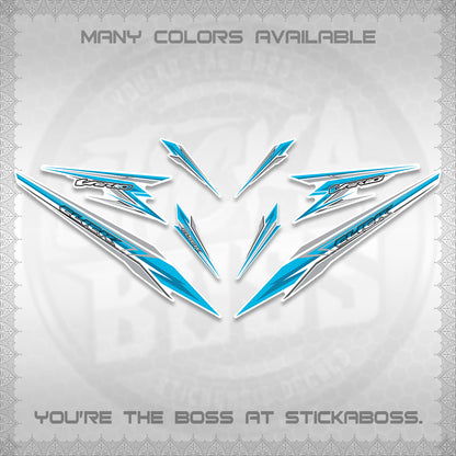CLICK 160 VARIO FOR WHITE DECALS (2026 SHARP 00-A1 DESIGN)STICKER KITS By STICKABOSS