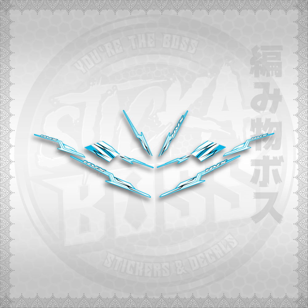 STICKER DECALS for AEROX 155 V1 THAI (AV1STOLTHST) By STICKABOSS (SOFIE LAMINATED WATERP