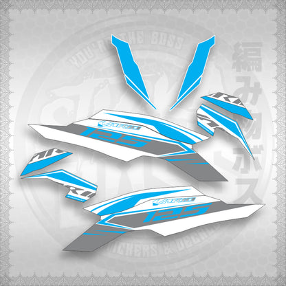 STICKER DECALS for CLICK 125 V3 MALAY / INDO CONCEPT (CV3FOWHSLSTA30) By STICKABOSS (SOFIE LAMINATED)