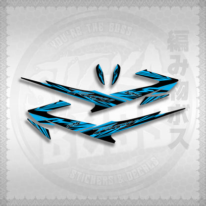 FURY 125 LUEFI RACE FLARE STICKER DECALS By STICKABOSS (SOFIE LAMINATED WATERPROOF)