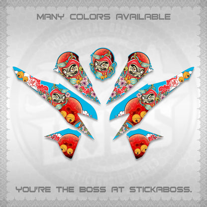 CLICK 125 V2 VARIO DECALS (DARUMA CLOUDS DESIGN) STICKER DECALS By STICKABOSS (Copy)