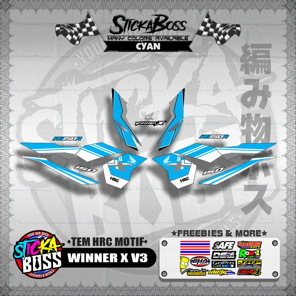 WINNER X V3 DECALS ( TEM HRC MOTIF )【WITH FREEBIES】