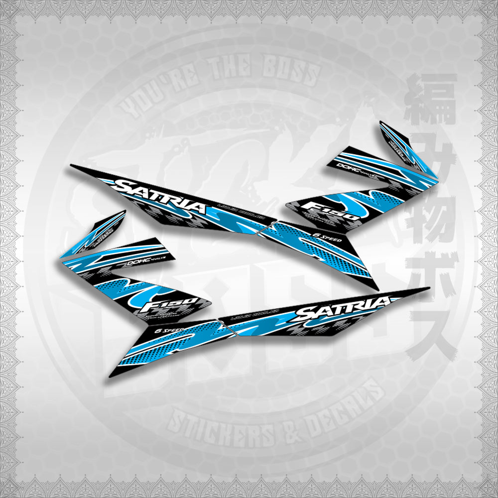 STICKER DECALS for RAIDER 150 FI (RFISATHMATH02) By STICKABOSS (SOFIE LAMINATED WATERPROOF)