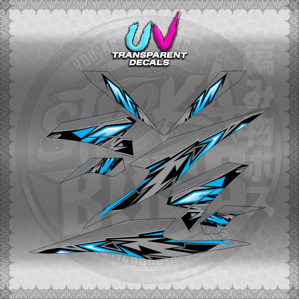 TRANSPARENT BEAT 110 V3 INDO-MALAY CONCEPT (STRIPING MOTIF DESIGN) STICKER DECALS for STICKABOSS