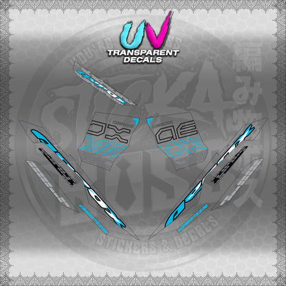 【PREMIUM UV PRINT】TRANSPARENT AEROX V3 ALPHA TURBO INDO (AV3NVBLDE)【WITH FREEBIES】