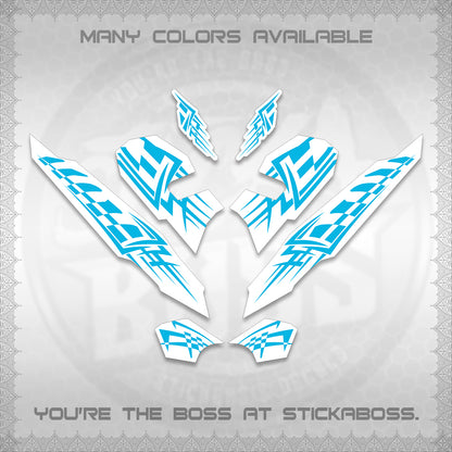 CLICK 125 V3 VARIO INDO-MALAY FOR WHITE DECALS (2026 TRIBAL LINES DESIGN) STICKER DECALS By STICKABOSS