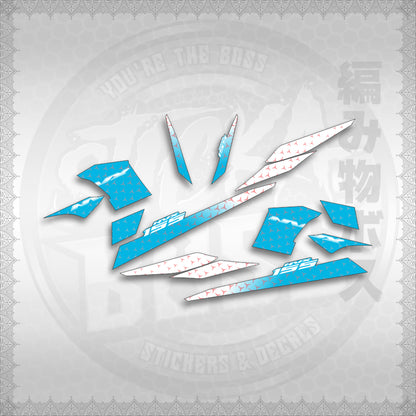 STICKER DECALS for AEROX 155 V2 INDO-MALAYSIAN (AV2SHME) By STICKABOSS (SOFIE LAMINATED WATER