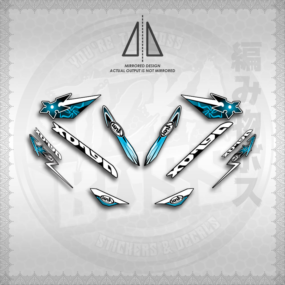 STICKER DECALS for AEROX 155 V1 (AV120ARIN02) By STICKABOSS (SOFIE LAMINATED WATERPROOF) (Copy) (Copy)