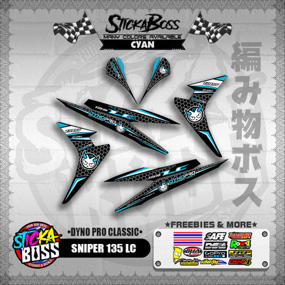 SNIPER 135 LC DECALS ( DYNO PRO CLASSIC )【WITH FREEBIES】