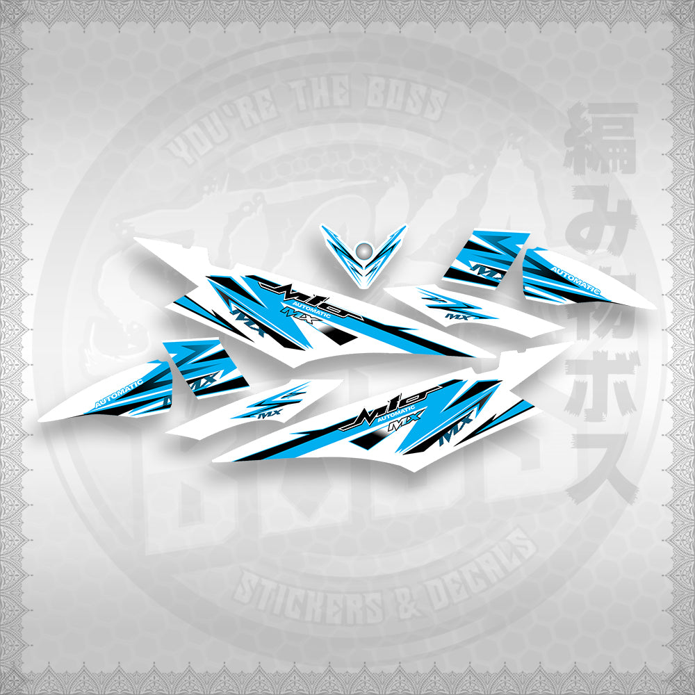 STICKER DECALS for MIO SOUL I (MSISTCAFOWH) By STICKABOSS (SOFIE LAMINATED)