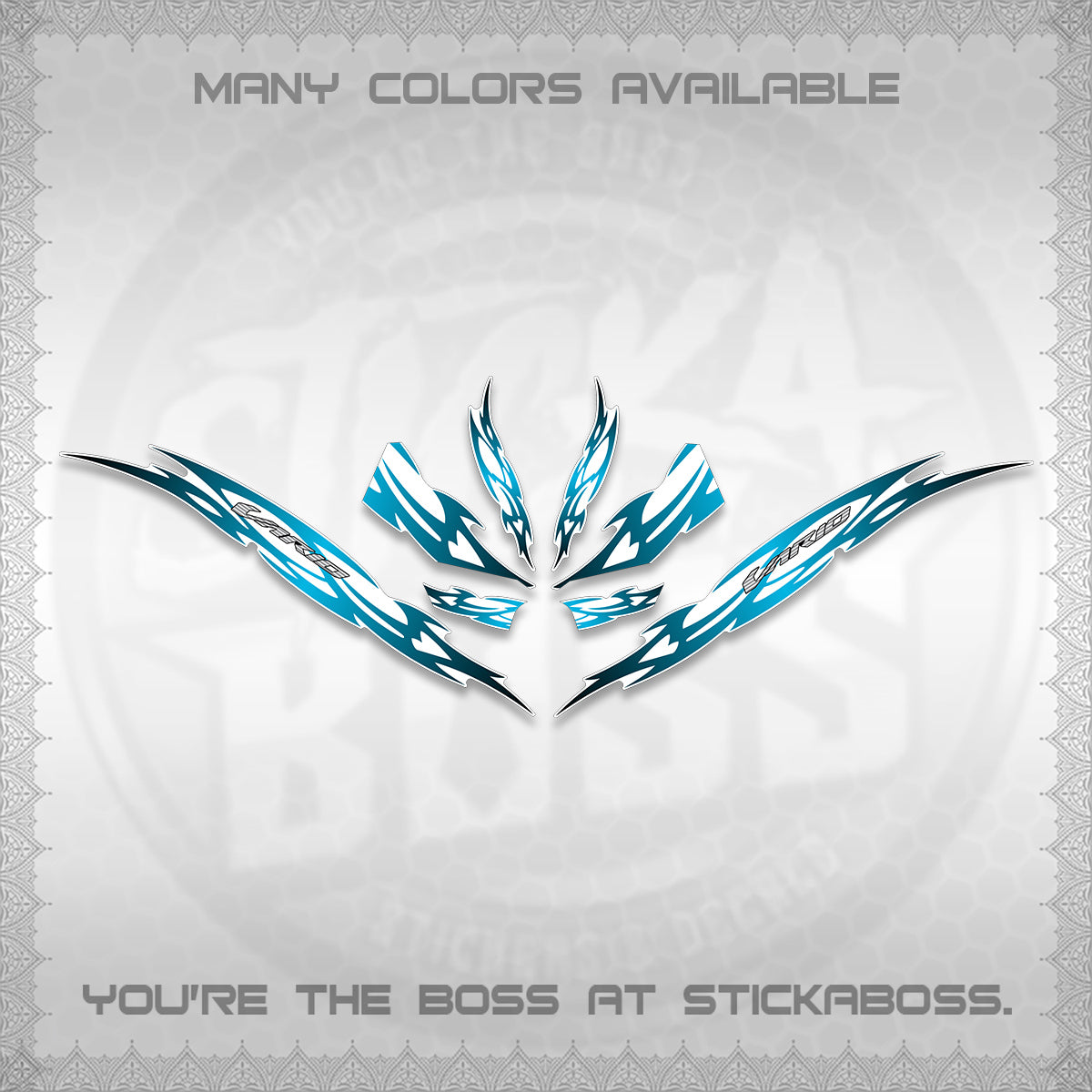CLICK 125 V3 INDO VARIO FOR WHITE DECALS (2026 NUSANTARA STRIPING) STICKER DECALS By STICKABOSS