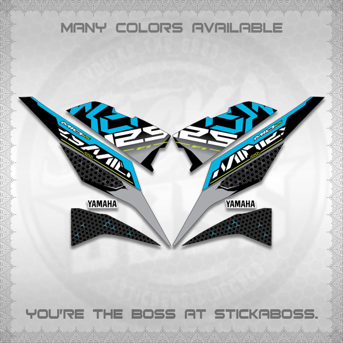 MIO I 125 M3 INDO-MALAY DECALS (DI ACARA DESIGN)STICKER DECALS By STICKABOSS