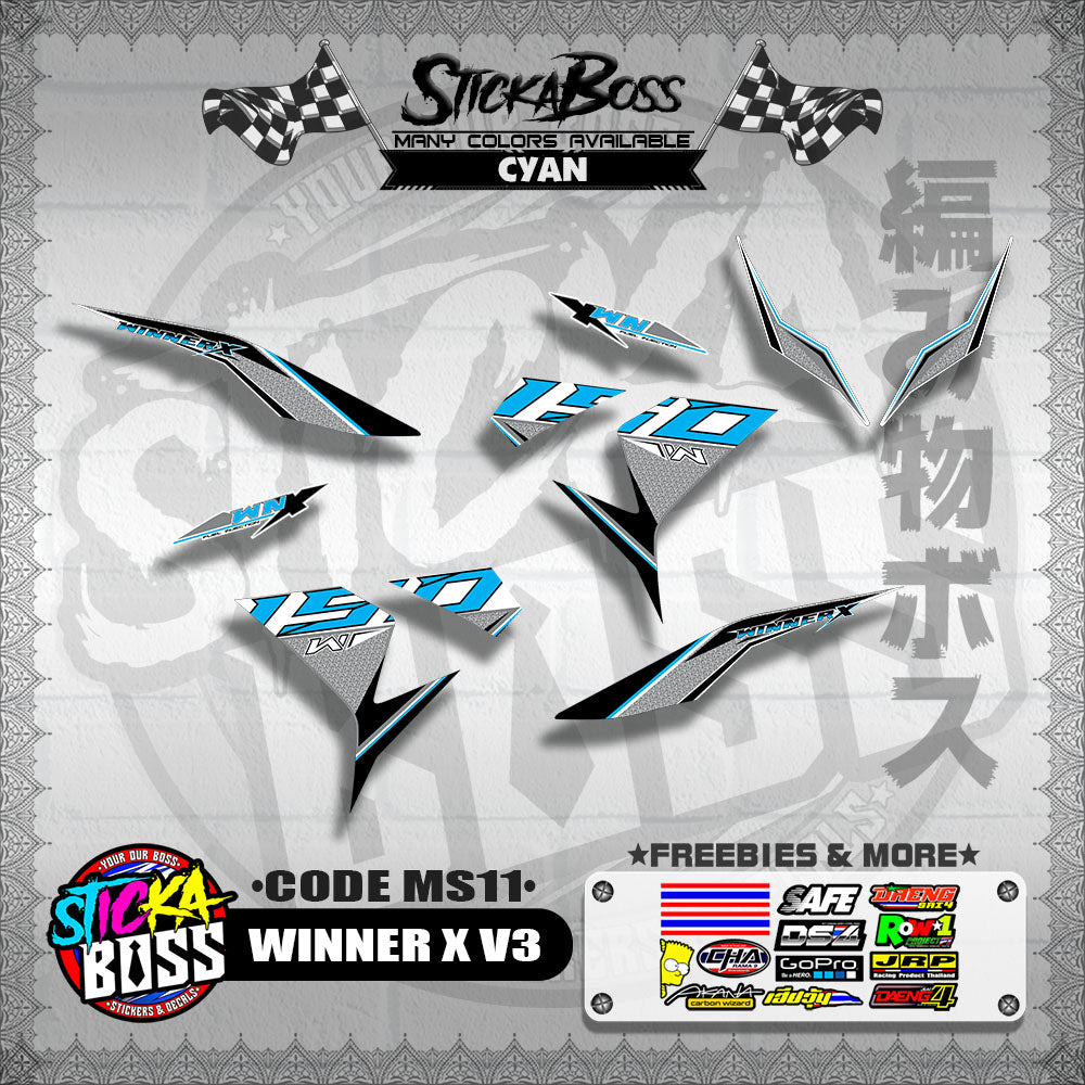 WINNER X V3 DECALS ( CODE MS11 )【WITH FREEBIES】